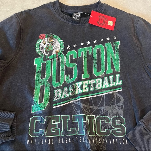 Boston Celtics Crewneck Sweater - Black. Medium. New. Ultra Game - Picture 3 of 6
